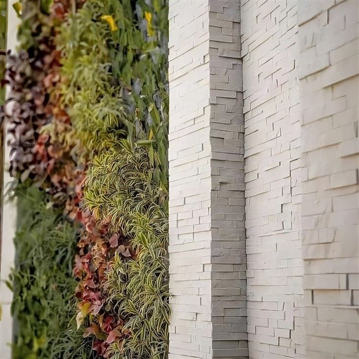 Tekstura vanjske obloge od 35 komada kamena